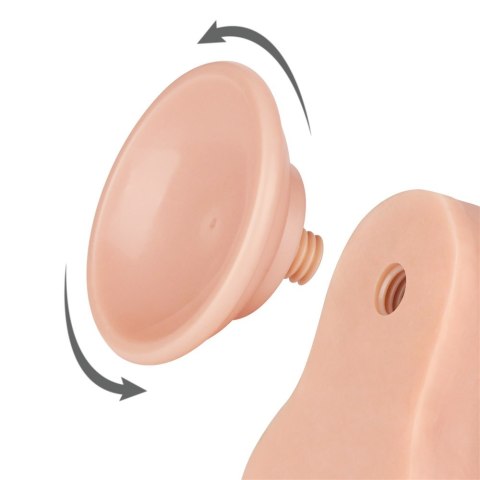 DILDO 8.5'' SLIDING SKIN DUAL LAYER DONG FLESH