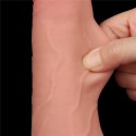 DILDO 8.5'' SLIDING SKIN DUAL LAYER DONG FLESH