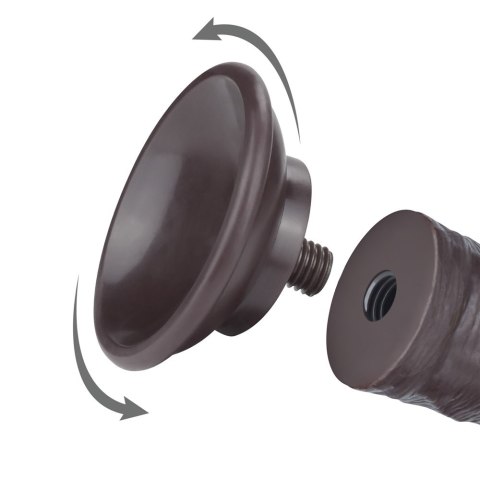 DILDO 8'' SLIDING SKIN DUAL LAYER DONG BLACK