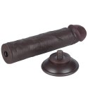 DILDO 8'' SLIDING SKIN DUAL LAYER DONG BLACK