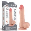 DILDO 8'' SLIDING SKIN DUAL LAYER DONG FLESH DILDO 8'' SLIDING SKIN DUAL LAYER DONG FLESH