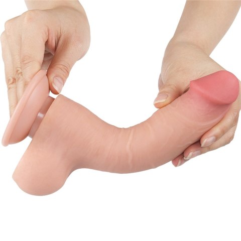 DILDO 8'' SLIDING SKIN DUAL LAYER DONG FLESH DILDO 8'' SLIDING SKIN DUAL LAYER DONG FLESH
