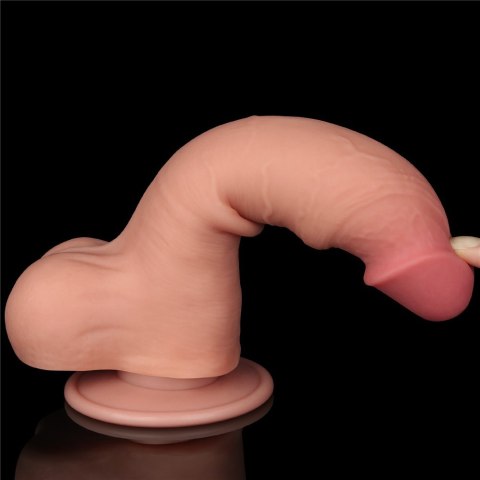 DILDO 8'' SLIDING SKIN DUAL LAYER DONG FLESH DILDO 8'' SLIDING SKIN DUAL LAYER DONG FLESH