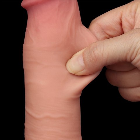 DILDO 8'' SLIDING SKIN DUAL LAYER DONG FLESH DILDO 8'' SLIDING SKIN DUAL LAYER DONG FLESH