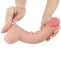DILDO 9.5'' SLIDING SKIN DUAL LAYER DONG FLESH