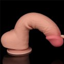 DILDO 9.5'' SLIDING SKIN DUAL LAYER DONG FLESH