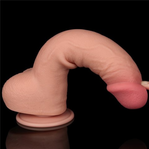 DILDO 9.5'' SLIDING SKIN DUAL LAYER DONG FLESH