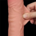 DILDO 9.5'' SLIDING SKIN DUAL LAYER DONG FLESH