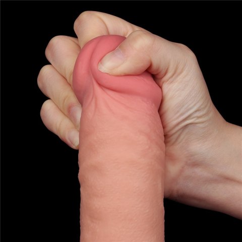 DILDO 9.5'' SLIDING SKIN DUAL LAYER DONG FLESH