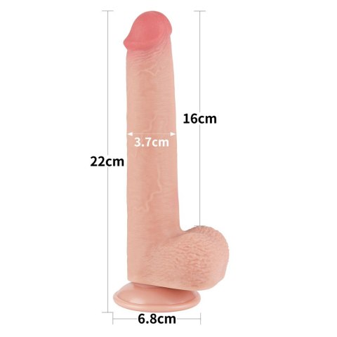 DILDO 9'' SLIDING SKIN DUAL LAYER DONG FLESH DILDO 9'' SLIDING SKIN DUAL LAYER DONG FLESH