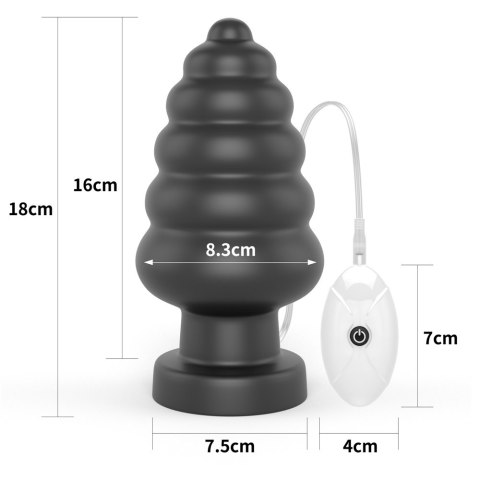KOREK 7" KING SIZED VIBRATING ANAL CRACKER KOREK 7" KING SIZED VIBRATING ANAL CRACKER