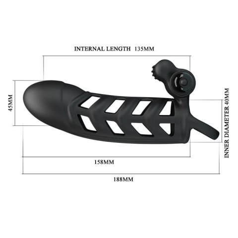 NAKŁADKA PRETTY LOVE PENIS SLEEVE II NAKŁADKA PRETTY LOVE PENIS SLEEVE II