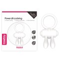 PIERŚCIEŃ POWER CLIT SILICONE COCKRING BIAŁY PIERŚCIEŃ POWER CLIT SILICONE COCKRING BIAŁY