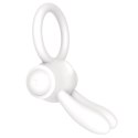 PIERŚCIEŃ POWER CLIT SILICONE COCKRING BIAŁY PIERŚCIEŃ POWER CLIT SILICONE COCKRING BIAŁY