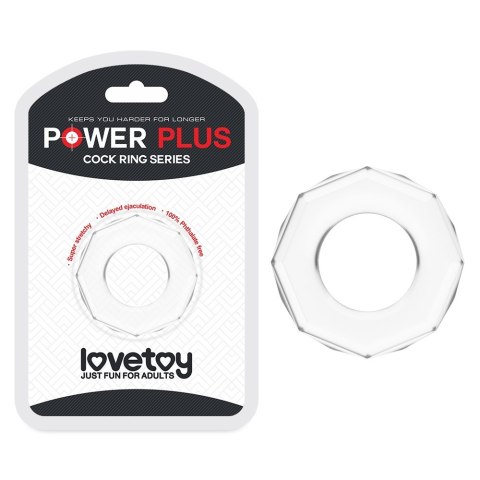 PIERŚCIEŃ POWER PLUS COCKRING PRZEZROCZYSTY PIERŚCIEŃ POWER PLUS COCKRING PRZEZROCZYSTY