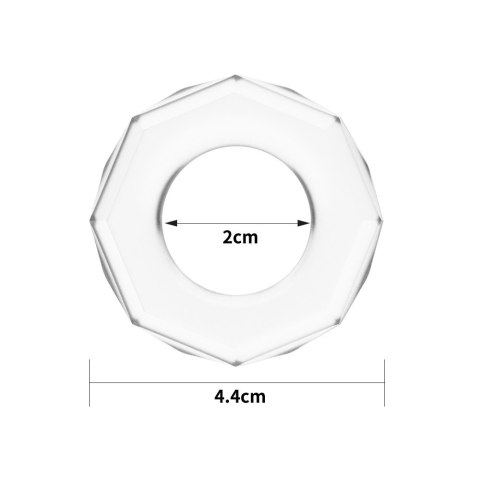 PIERŚCIEŃ POWER PLUS COCKRING PRZEZROCZYSTY PIERŚCIEŃ POWER PLUS COCKRING PRZEZROCZYSTY
