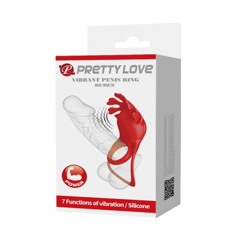 PIERŚCIEŃ PRETTY LOVE VIBRANT PENIS RING PIERŚCIEŃ PRETTY LOVE VIBRANT PENIS RING