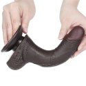 DILDO 7.5'' SLIDING SKIN DUAL LAYER DONG CZARNE DILDO 7.5'' SLIDING SKIN DUAL LAYER DONG CZARNE