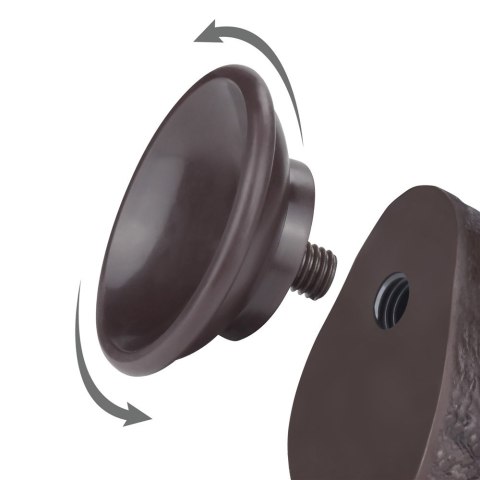 DILDO 7.5'' SLIDING SKIN DUAL LAYER DONG CZARNE DILDO 7.5'' SLIDING SKIN DUAL LAYER DONG CZARNE