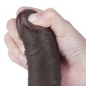 DILDO 7.5'' SLIDING SKIN DUAL LAYER DONG CZARNE DILDO 7.5'' SLIDING SKIN DUAL LAYER DONG CZARNE