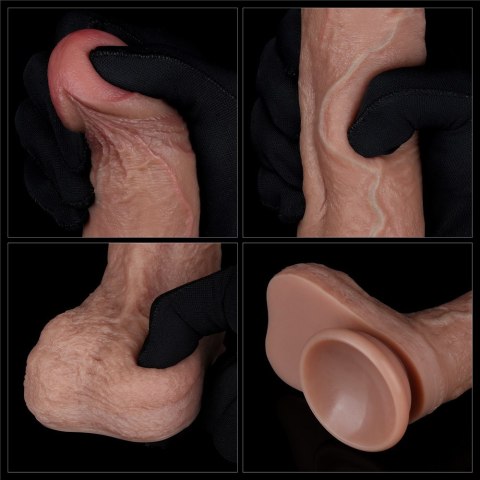 DILDO 8.5'' DUAL LAYERED SILICONE COCK
