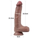 DILDO 8.5'' DUAL LAYERED SILICONE COCK