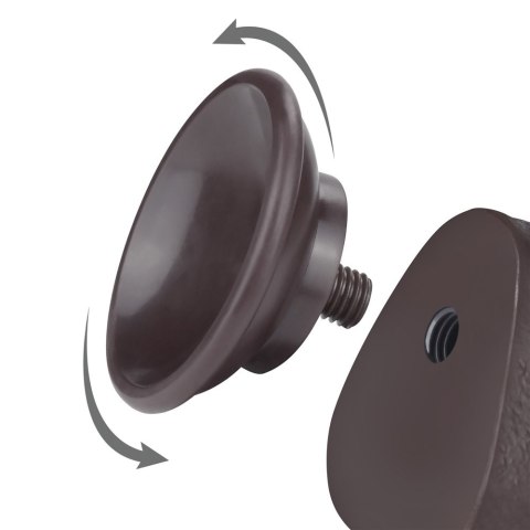 DILDO 9.5'' SLIDING SKIN DUAL LAYER DONG CZARNE DILDO 9.5'' SLIDING SKIN DUAL LAYER DONG CZARNE