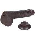 DILDO 9.5'' SLIDING SKIN DUAL LAYER DONG CZARNE DILDO 9.5'' SLIDING SKIN DUAL LAYER DONG CZARNE
