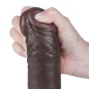 DILDO 9.5'' SLIDING SKIN DUAL LAYER DONG CZARNE DILDO 9.5'' SLIDING SKIN DUAL LAYER DONG CZARNE