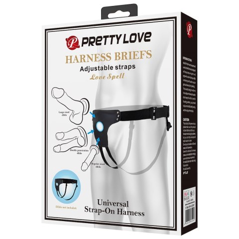 STRAP-ON PRETTY LOVE HARNESS BRIEFS LOVE SPELL 80-118CM STRAP-ON PRETTY LOVE HARNESS BRIEFS LOVE SPELL 80-118CM
