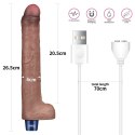 WIBRATOR 10.5" REAL SOFTEE VIBRATING DILDO WIBRATOR 10.5" REAL SOFTEE VIBRATING DILDO