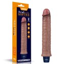 WIBRATOR 9.5" REAL SOFTEE VIBRATING DILDO WIBRATOR 9.5" REAL SOFTEE VIBRATING DILDO