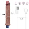 WIBRATOR 9.5" REAL SOFTEE VIBRATING DILDO WIBRATOR 9.5" REAL SOFTEE VIBRATING DILDO