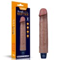 WIBRATOR 9" REAL SOFTEE VIBRATING DILDO WIBRATOR 9" REAL SOFTEE VIBRATING DILDO
