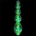 DILDO GLOW-IN-THE-DARK TWILIGHT GLEAM GLASS DILDO GLOW-IN-THE-DARK TWILIGHT GLEAM GLASS