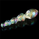 DILDO GLOW-IN-THE-DARK TWILIGHT GLEAM GLASS DILDO GLOW-IN-THE-DARK TWILIGHT GLEAM GLASS