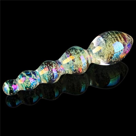 DILDO GLOW-IN-THE-DARK TWILIGHT GLEAM GLASS DILDO GLOW-IN-THE-DARK TWILIGHT GLEAM GLASS
