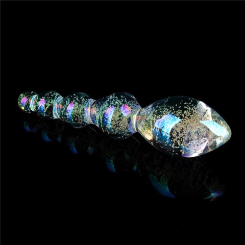 DILDO GLOW-IN-THE-DARK TWILIGHT GLEAM GLASS DILDO GLOW-IN-THE-DARK TWILIGHT GLEAM GLASS