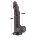 8.5'' SLIDING SKIN DUAL LAYER DONG BLACK 8.5'' SLIDING SKIN DUAL LAYER DONG BLACK