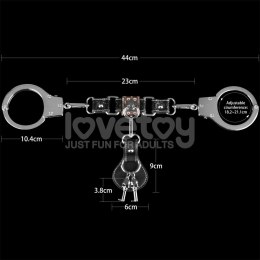 KAJDANKI REBELLION HEAVY METAL HANDCUFFS (SILVER)