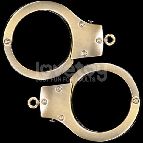 KAJDNAKI REBELLION HEAVY METAL HANDCUFFS (BRONZE) KAJDNAKI REBELLION HEAVY METAL HANDCUFFS (BRONZE)