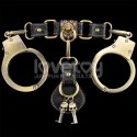 KAJDNAKI REBELLION HEAVY METAL HANDCUFFS (BRONZE) KAJDNAKI REBELLION HEAVY METAL HANDCUFFS (BRONZE)