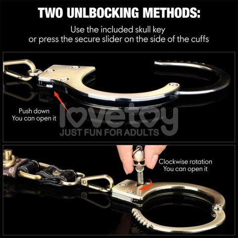 KAJDNAKI REBELLION HEAVY METAL HANDCUFFS (BRONZE) KAJDNAKI REBELLION HEAVY METAL HANDCUFFS (BRONZE)