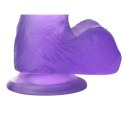 DILDO 6'' JELLY STUDS FIOLETOWE