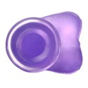 DILDO 6'' JELLY STUDS FIOLETOWE