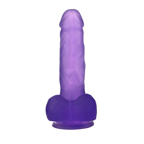 DILDO 7'' JELLY STUDS FIOLETOWE DILDO 7'' JELLY STUDS FIOLETOWE