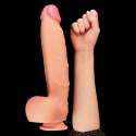 DILDO 12" DUAL LAYERED PLATINUM SILICONE COCK