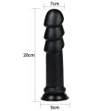 DILDO 11.25" KING SIZED ANAL RIPPLES