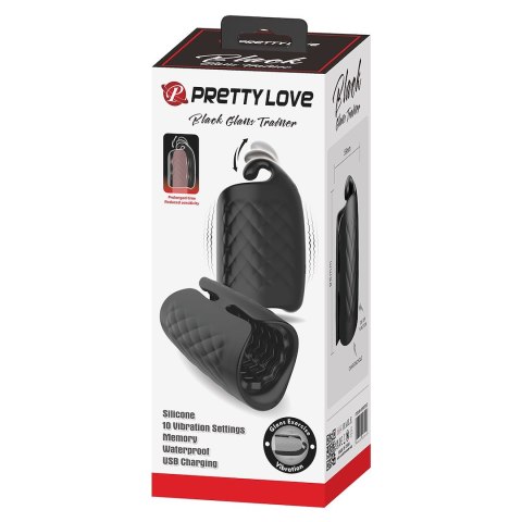 MASAŻER PRETTY LOVE BLACK GLANS TRAINER MASAŻER PRETTY LOVE BLACK GLANS TRAINER