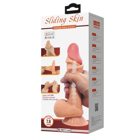 DILDO SLIDING SKIN 7,6" DILDO SLIDING SKIN 7,6"